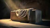 AI of the empty tomb of Jesus. 