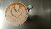 Overhead Coffee Latte Art