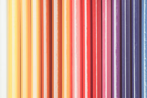 rainbow of colored pencils background 