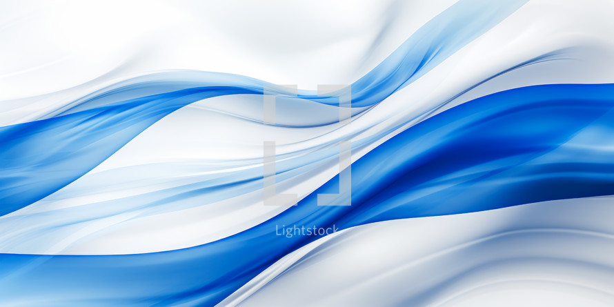 Abstract digital background or texture design in Israeli flag colors. 