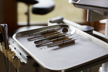 dental tools in a dentist office 