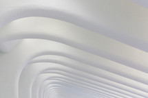 white curved architecture 