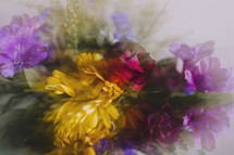 blurry flower arrangement 