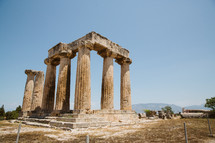 columns in Corinth 