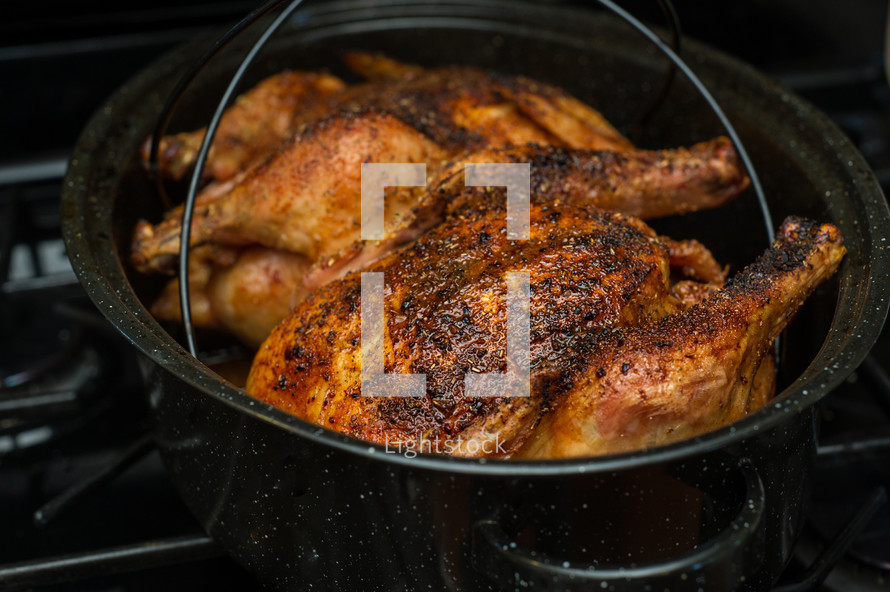 roasting a chicken 