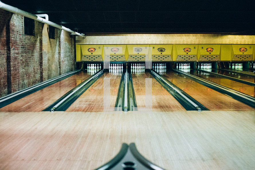 bowling alley lanes
