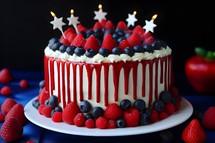 Fourth of July celebration cake