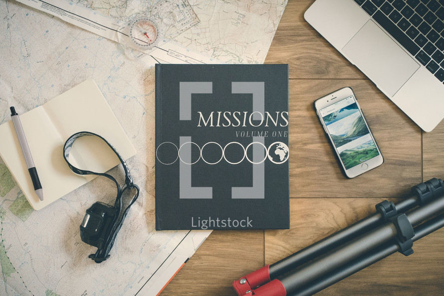 Missions book and map 