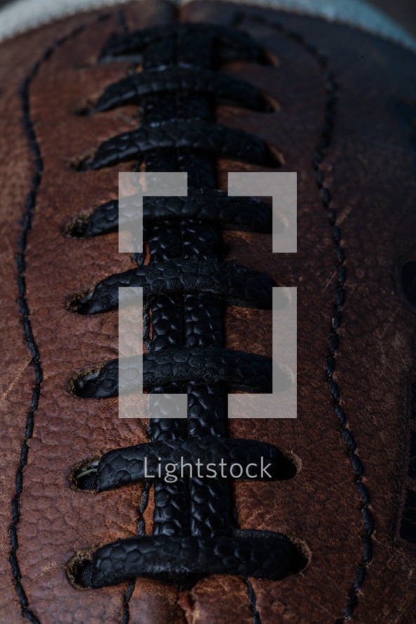 laces on a football 