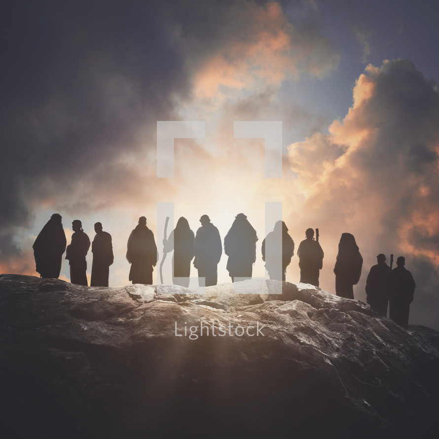 silhouettes of the Apostles 