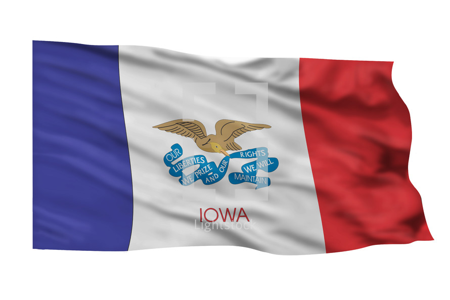 State Flag of Iowa.