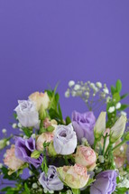purple rose bouquet 
