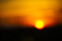 Blurred sunset, abstract dusk