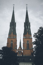 church with two steeples