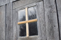 cross shape in a window 
