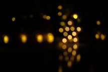 golden bokeh lights 