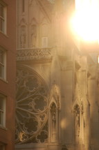 cathedral windows and a sunburst 