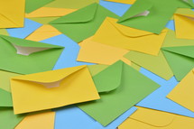 colorful envelopes 
