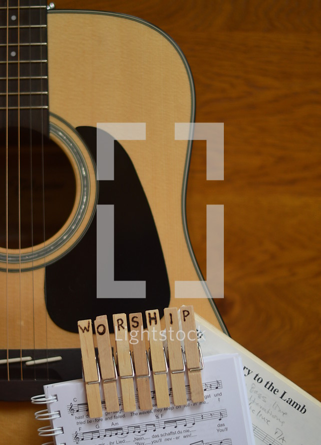 worship music and acoustic guitar 