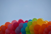 colorful balloon arch 