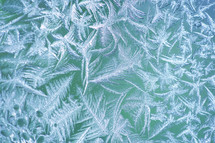 ice crystals background 