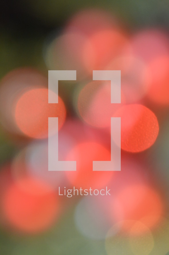red and white bokeh lights 