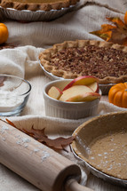 baking fall pies 