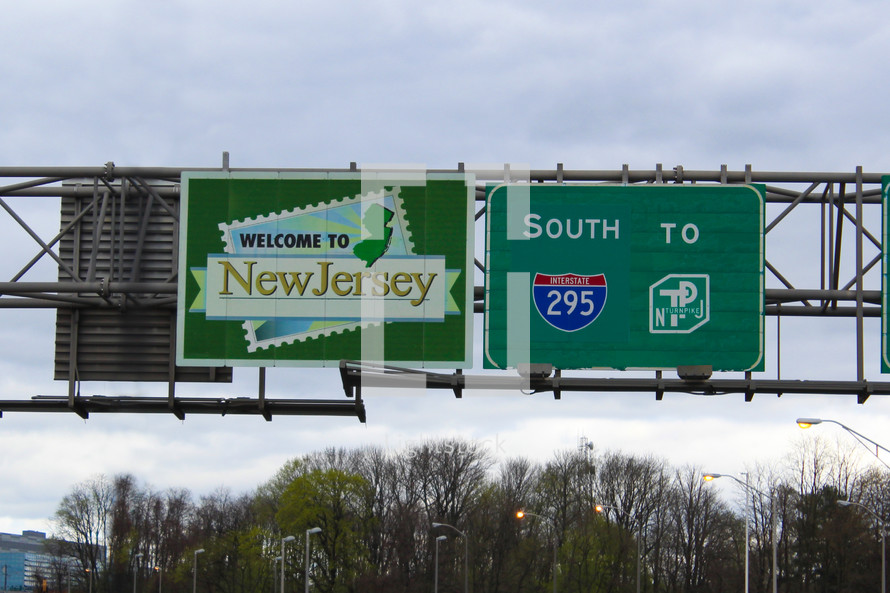 Welcome To New Jersey Sign — Photo — Lightstock