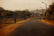 A road in Malawi, Africa 