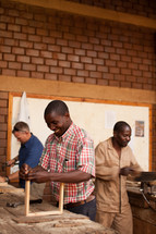 carpenters in Malawi, Africa