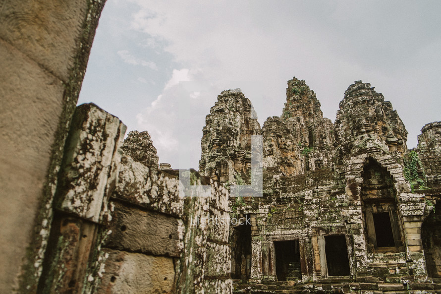 Temple ruins in Cambodia. 