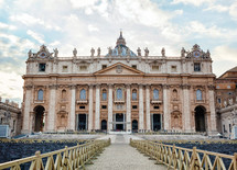 Basilica of Saint Peter in Vatican in a Autumn day, Rome, Italy