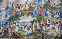 Jesus mural wall 