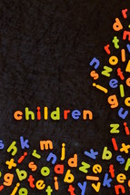 word children in refrigerator magnets 