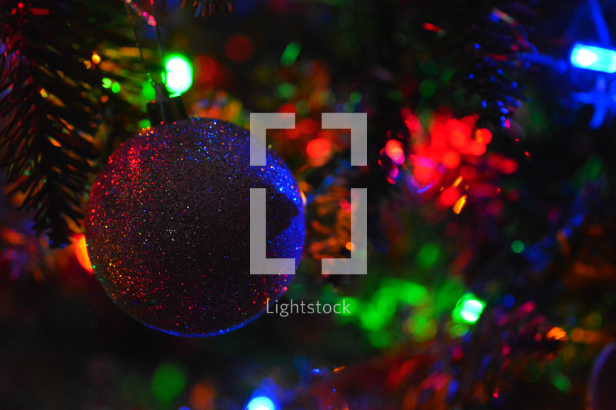 decorated ornaments on a Christmas tree 