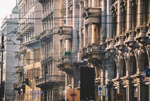 Street architecture in Milan