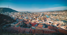 Panoramic view of Old Tbilisi 