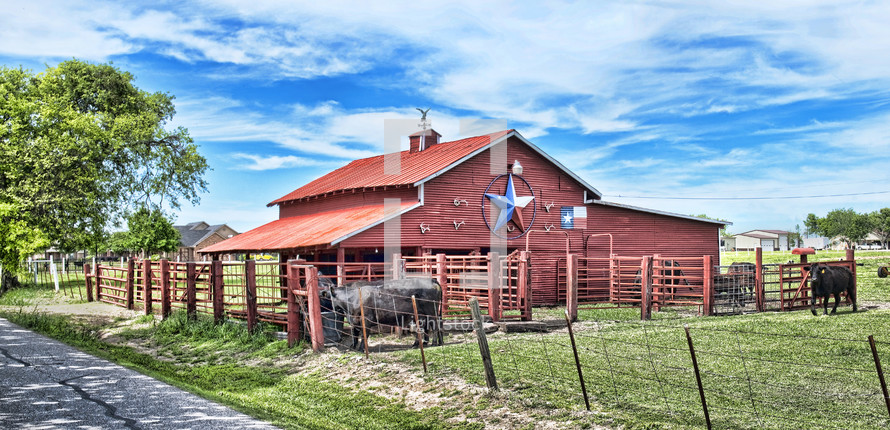 barn on a ranch 