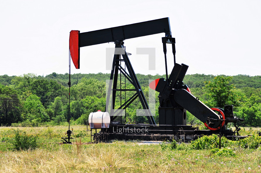 Texas oil well pumper.