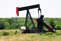 Texas oil well pumper.