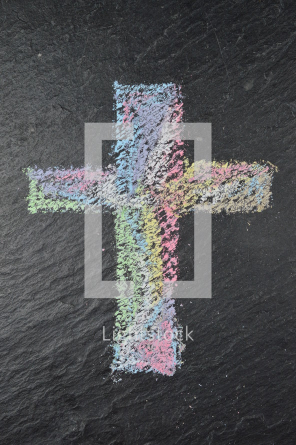 cross in chalk 
