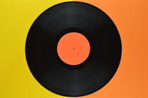 record on orange and yellow 