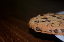 fresh baked chocolate chip cookie 