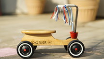 vintage wood radio flyer scooter 