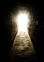 light at the end of a tunnel 