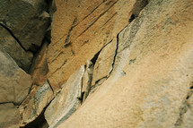 cracks in rock 