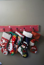 hung Christmas stockings 