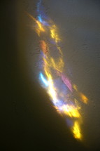 colored light on a wall 