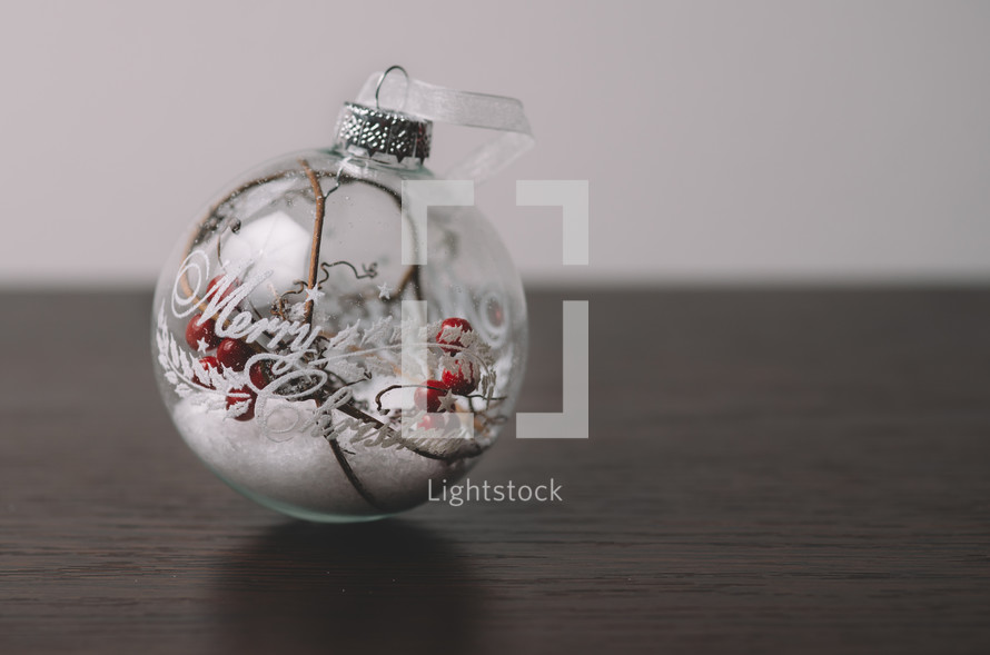 Christmas tree glass ball decoration