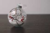 Christmas tree glass ball decoration
